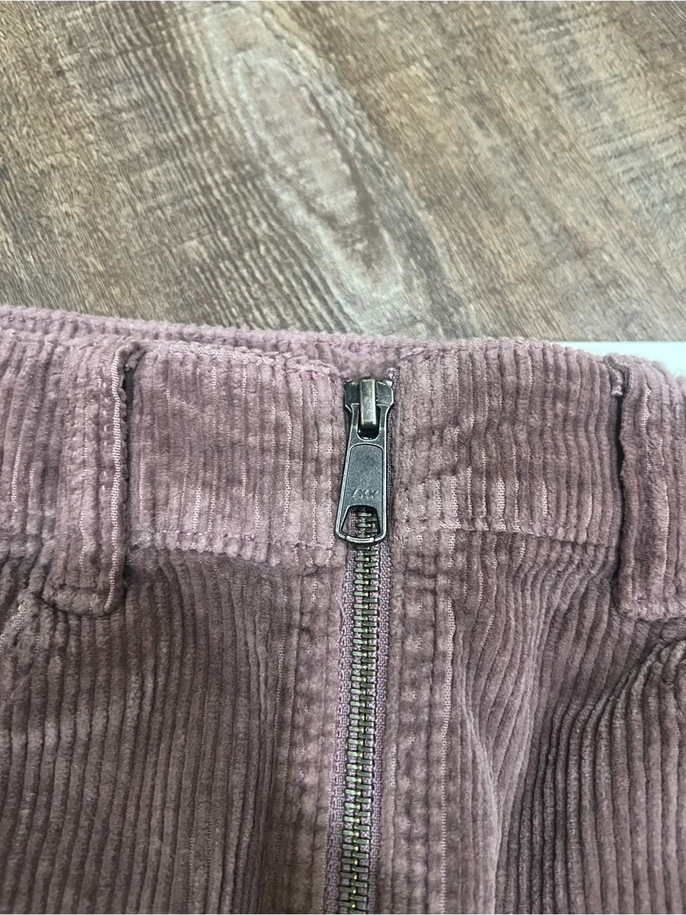 American Eagle Outfitters Dusty Mauve Corduroy Mini Skirt